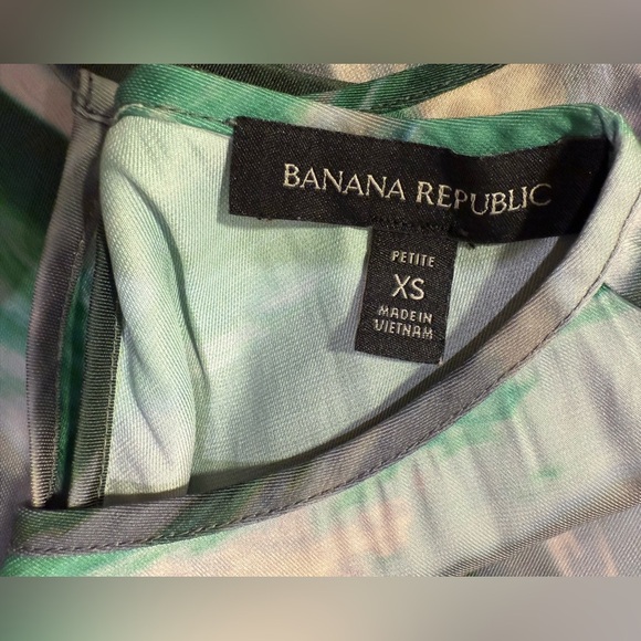 Banana Republic Bias-Cut Midi Dress XS Petite Feather Gray Green Y2K Slip Look - Picture 5 of 5